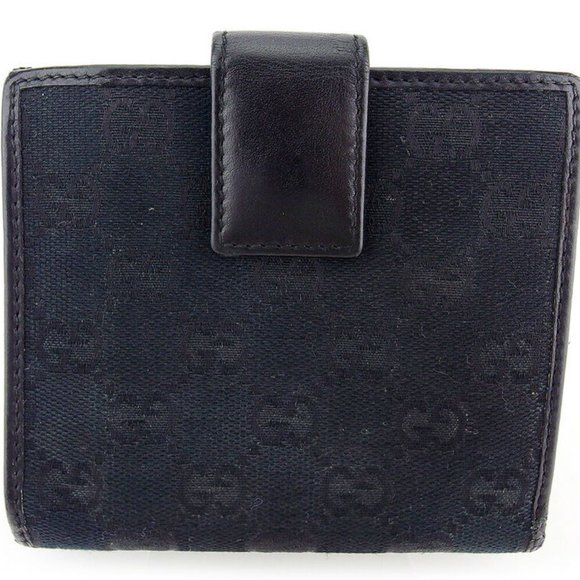 GUCCI W hook purse GG canvas canvas �~ leather Authentic USED - Picture 2 of 8